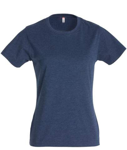 New Classic-T – T-paita (naisille), Sininen melange - Clique (1)