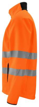6432 EN ISO 20471 CLASS 3/2 – softshell-takki, Oranssi/musta – ProJob (4)