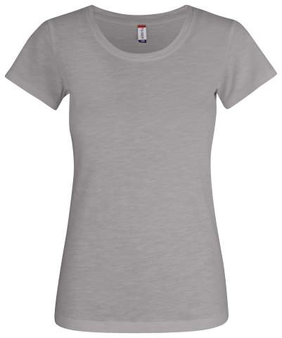 Slub-T – T-paita (naisille), harmaa - Clique (1)