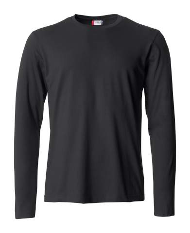 Basic-T L/S – T-paita, musta - Clique (1)