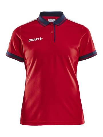 Pro Control Poloshirt – pikeepaita (naisille), Kirkas punainen/laivasto - Craft (1)