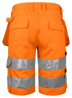 6535 EN ISO 20471 Class 2/1 – shortsit, Oranssi/musta – ProJob (2)