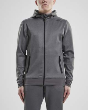 Noble Hood – täysvetoketjullinen pusero (miehille), Tummanharmaa melansi - Craft (3)