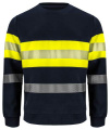 6129 EN ISO 20471 CLASS 1 – collegepaita, Keltainen/Tummansininen