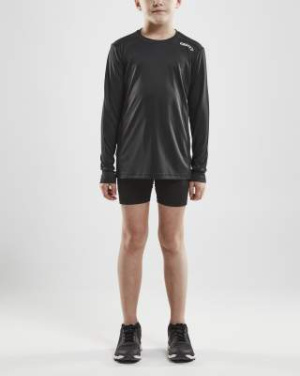 Rush LS – T-paita (lapsille), Musta - Craft (4)