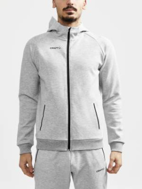 CORE Soul Hood – täysvetoketjullinen pusero (miehille), Grey Melange - Craft (2)