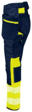 6543 – housut (naisille), EN ISO 20471 CLASS 1, Keltainen/Tummansininen - ProJob (2)