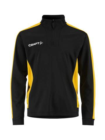 Evolve 2.0 Contrast Half Zip – neule (lapsille), Musta/Ruotsin keltainen - Craft (1)