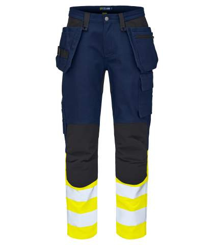 6560 – housut, EN ISO 20471 CLASS 1, Keltainen/tummansininen - ProJob (1)
