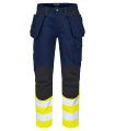6560 – housut, EN ISO 20471 CLASS 1, Keltainen/tummansininen