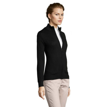 GORDON WOMEN ZIP CARDIGAN, Musta, S, tuotekuva (2)