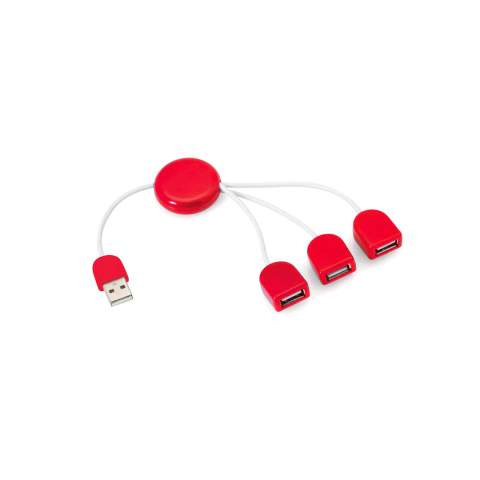 USB-keskitin Pod, Punainen – Makito