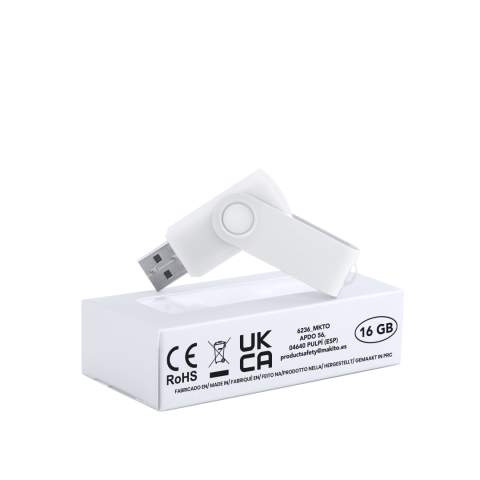 USB-muisti Survet 16GB, Valkoinen – Makito