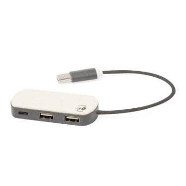 USB-keskitin Nylox, Ruskea – Makito (2)