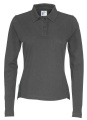 Long Sleeve Lady – pikeepaita, Hiilenharmaa