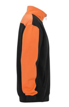 Genova Fullzip – collegepaita, Musta/oranssi – Graphix (3)