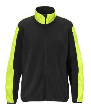 Cortina Fleecejacket – collegepaita, Musta/Turvallinen keltainen – Graphix (3)