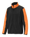 Cortina Fleecejacket – collegepaita, Musta/oranssi