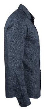 IB37 Poplin Regular – paita, Tummansininennsininen kukkakuvio - J.Harvest & Frost (4)