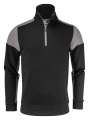 Prime Half Zip – neule (unisex), Musta/Antrasiitti