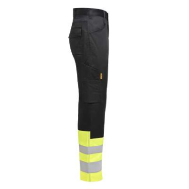 2416 Service Hi-vis – housut (naisille), Musta/keltainen – Jobman (4)