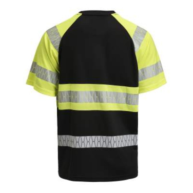 5226 Hi-Vis – T-paita, Musta/keltainen – Jobman (3)