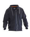 5400 Sweatshirt – huppari, tummanharmaa/musta