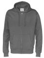 Hood Man sweatshirt – täysvetoketjullinen pusero, Hiilenharmaa