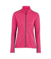 Evora fullzip woman – takki, Neonpinkki/harmaa