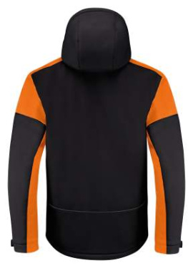 Prime Padded – softshell-takki (miehille), Musta/oranssi – Printer PRIME (3)