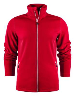 Powerslide Sweater – täysvetoketjullinen pusero (miehille), Punainen – Printer RED (2)