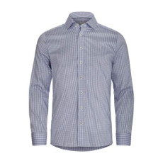 Yellow Bow 53 Slim Fit – paita (miehille), Tummansininen/Ruutu