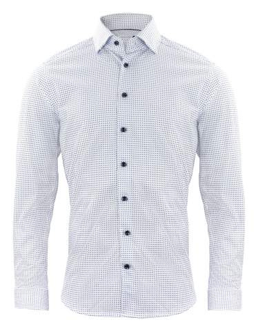 IB131 Knit Shirt Regular Fit – pikeepaita (miehille), Taivaansininen painatus – J.Harvest & Frost (1)
