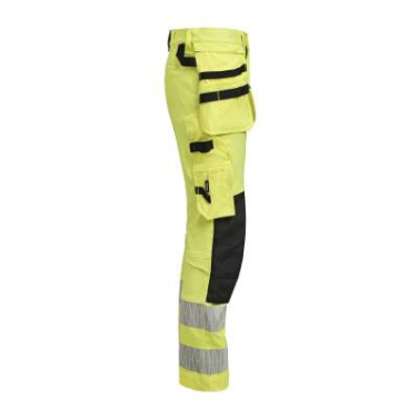 2291 Craftsman Stretch Hi-Vis – housut, keltainen/musta – Jobman (2)