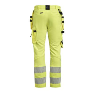 2291 Craftsman Stretch Hi-Vis – housut, keltainen/musta – Jobman (3)