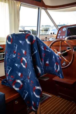 Kust poncho – fleece, Tummansininen - Lord Nelson Victory (2)