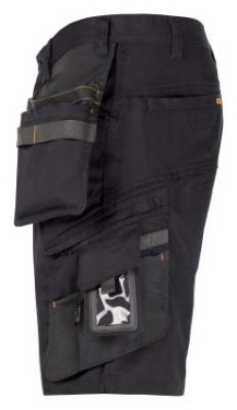 2168 Craftsman Stretch – shortsit, musta – Jobman (2)