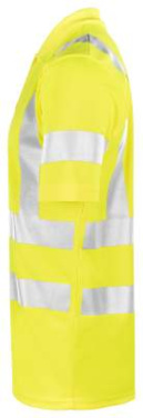 5592 Shirt Hi-Vis – pikeepaita, keltainen – Jobman (2)