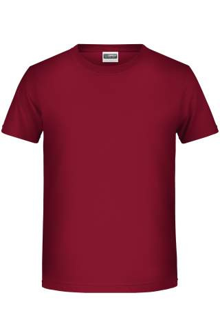 Poikien Basic-T-paita OCS Standard, viini – James & Nicholson (1)