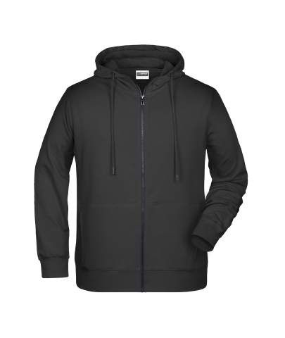 Miesten vetoketjullinen huppari OCS Blended & RCS, musta – James & Nicholson (1)