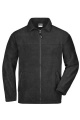 Täyspitkä vetoketjullinen fleece, musta