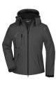 Naisten talvinen softshell-takki, musta