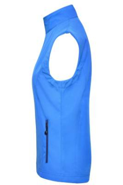 Naisten softshell-liivi, azur – James & Nicholson (2)