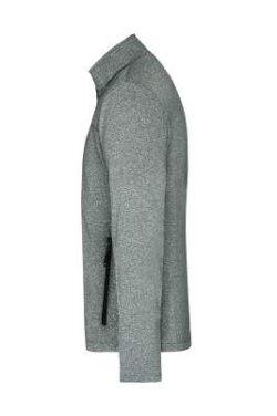 Miesten softshell-takki, tummanmeleerattu/musta – James & Nicholson (2)