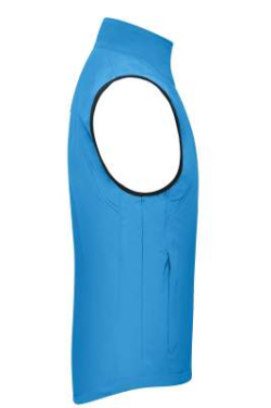 Miesten softshell-liivi, aqua – James & Nicholson (3)