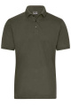 Miesten BIO Stretch-Polo Work - Yksivärinen - OCS-sekoite, oliivi