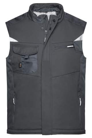 Craftsmen Softshell-liivi – STRONG, musta/musta – James & Nicholson (1)