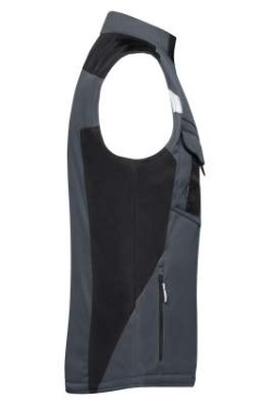 Craftsmen Softshell-liivi – STRONG, antrasiitinharmaa/musta – James & Nicholson (3)
