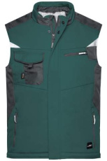 Craftsmen Softshell-liivi – STRONG, tummanvihreä/musta
