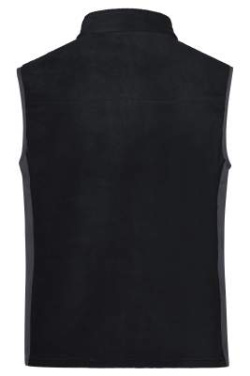 Työvaatteiden fleece-liivi – STRONG, musta/antrasiitinharmaa – James & Nicholson (4)